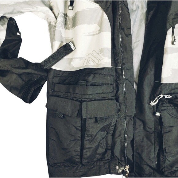 Allyance Archetype Ski Jacket Men's S Oxford 8000 Ordinance Snowboard Black Grey - Picture 2 of 12